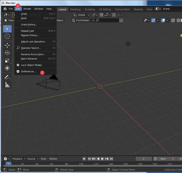 blender2.82 软件下载+中文设置汉化