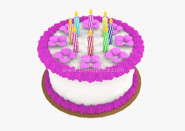 紫色生日蛋糕