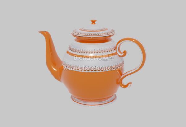橙色茶壶