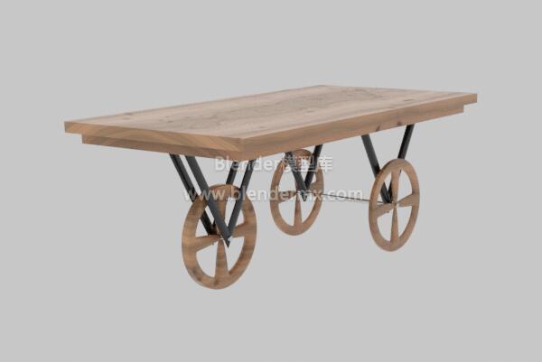 木板三轮桌子