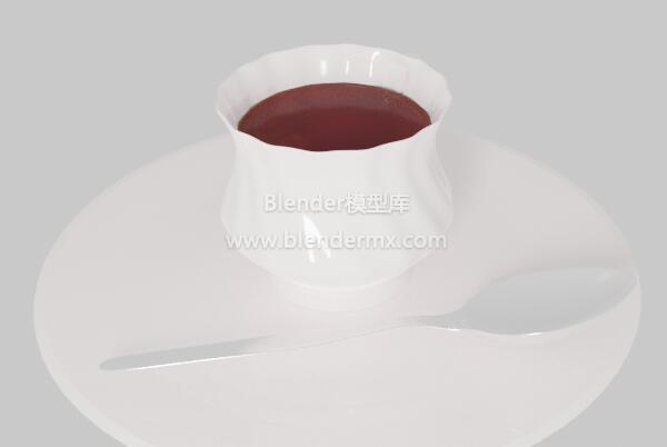 白瓷杯子碟子茶