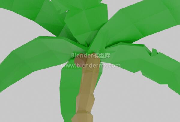 lowpoly椰子树