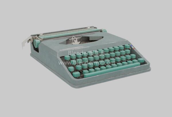 绿色爱马仕Hermes便携式打字机