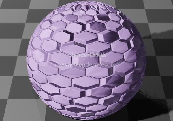 紫色Alpha蜂窝六边形