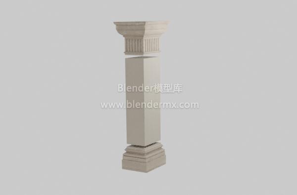 方形罗马石柱