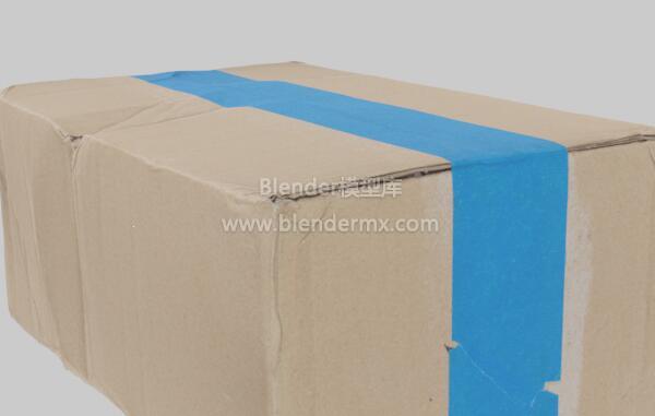 褶皱蓝胶带包装纸板盒纸箱子