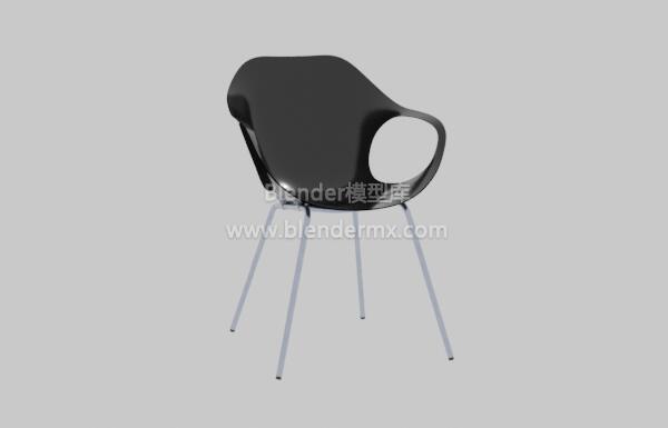 黑色塑料椅子