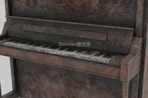 陈旧木立式钢琴
