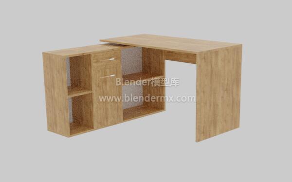 实木L形组合办公桌书桌子