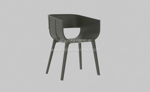 黑色橡木餐椅子