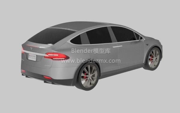 lowpoly特斯拉TeslaModelX电动汽车