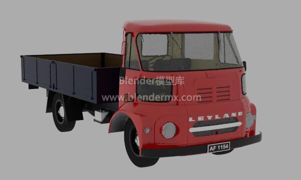 红色Leyland卡车货车