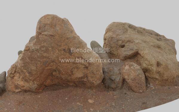 红褐色沙漠岩石石头