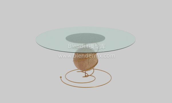圆形玻璃咖啡桌子