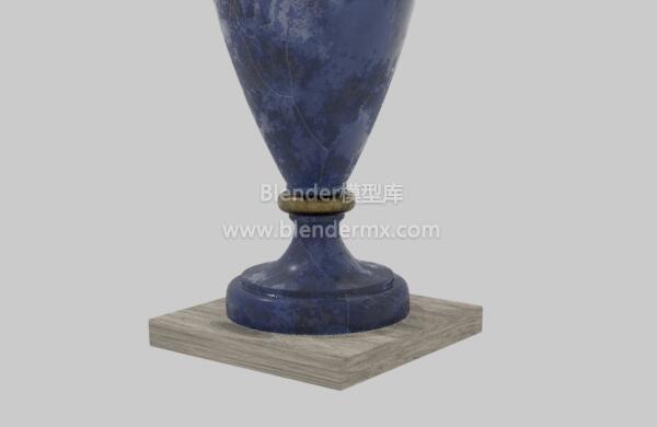 蓝色埃及花瓶
