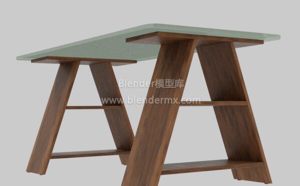 实木玻璃办公桌