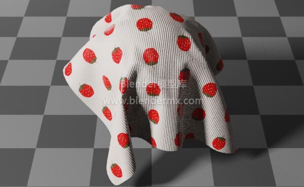 草莓花纹面料布料编织物棉麻布