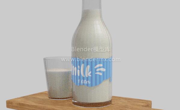 玻璃瓶杯子牛奶