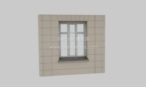 水泥混凝土墙壁立面窗套窗子