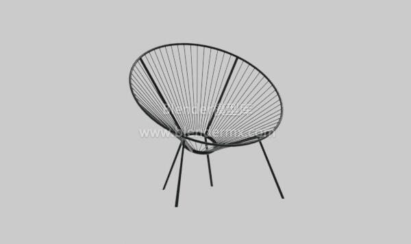 圆形框架椅子