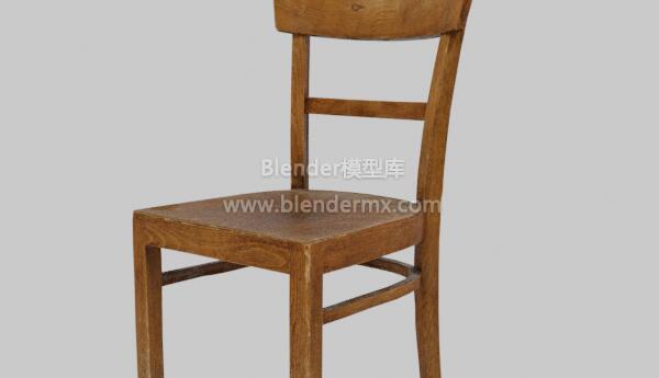旧木质靠背椅子