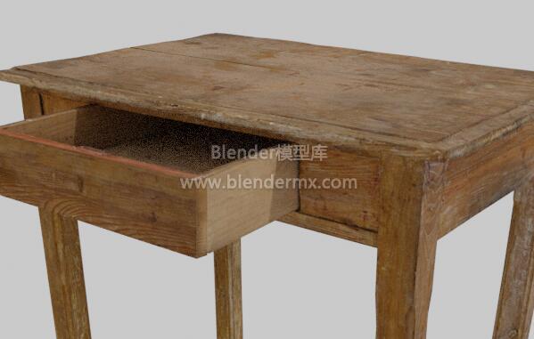 旧木抽屉桌子