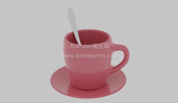 粉色咖啡杯子