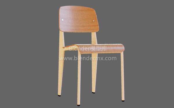 实木Prouve餐椅椅子