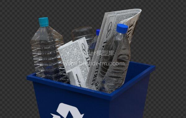 垃圾桶塑料瓶废纸