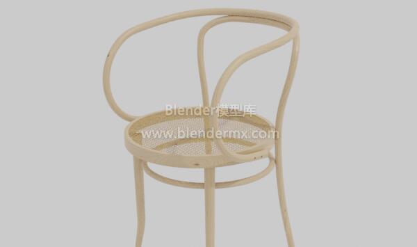 浅色Thonet209靠背扶手椅子