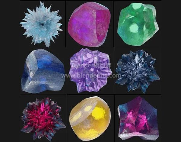 程序性宝石钻石水晶