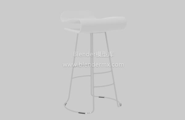 白色Kristalia高脚凳子椅子