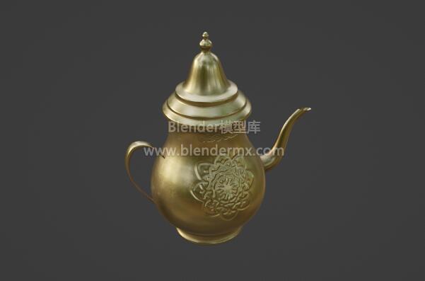复古黄铜茶壶