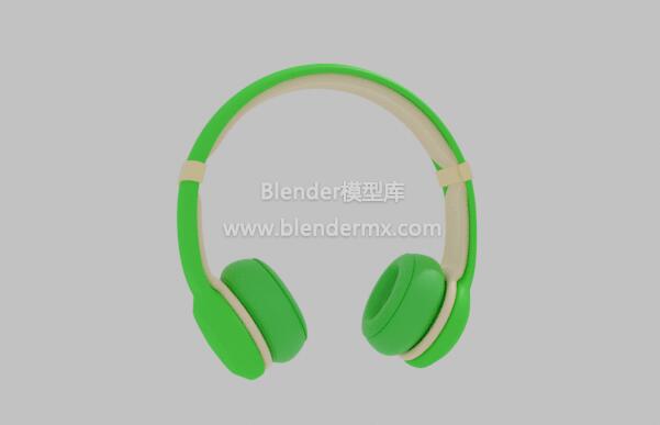 绿色头戴式耳机