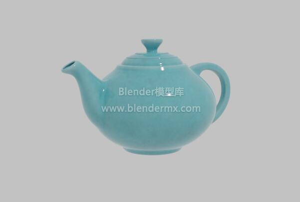 淡蓝色陶瓷水壶茶壶