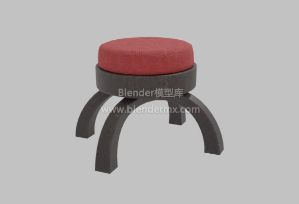 红色橡木凳子椅子马扎