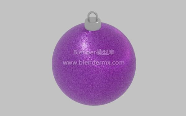 紫色圣诞节装饰彩球吊坠挂件