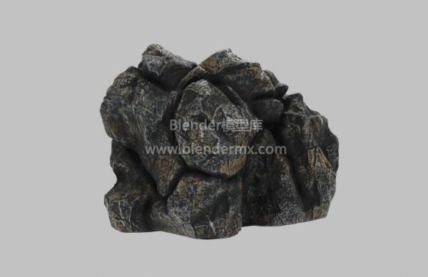 黑褐色岩石石头石块