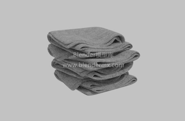 堆叠灰色毛巾