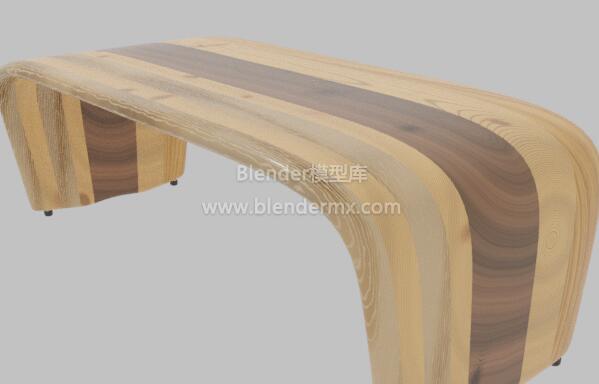 木质弧形桌子