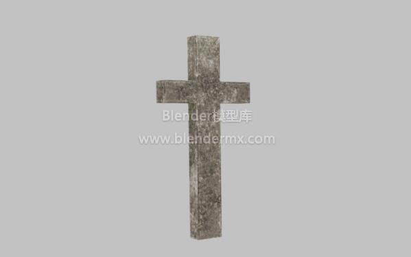 旧十字架苔藓墓碑石碑