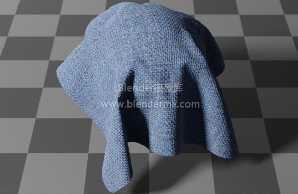蓝色光滑面料布料编织物棉麻布