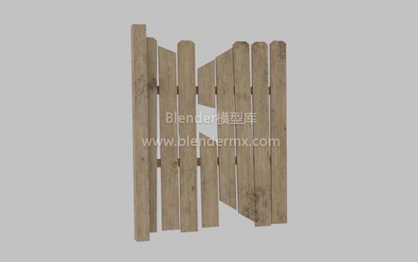 破旧木质栅栏篱笆围栏