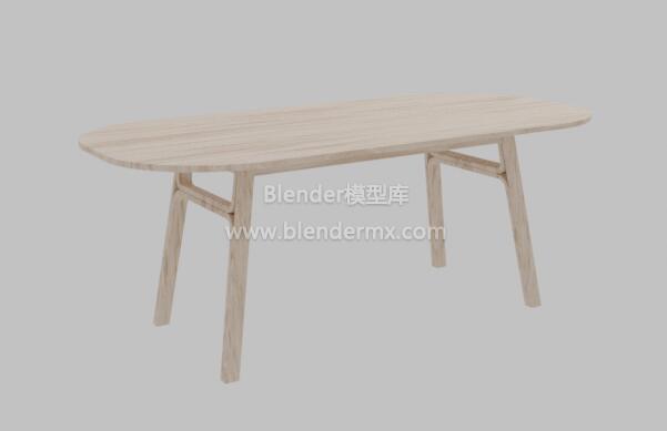 浅色实木餐桌桌子