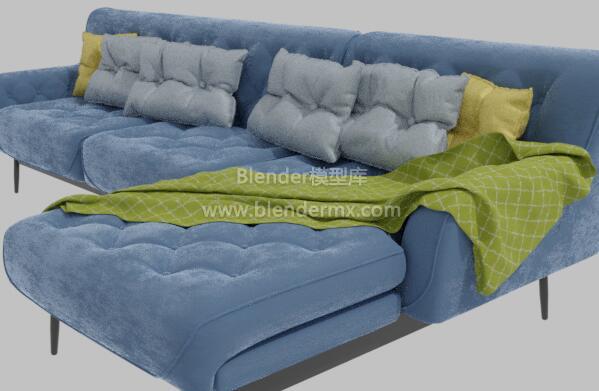 蓝色Milano沙发