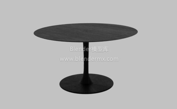 黑色圆形餐桌子