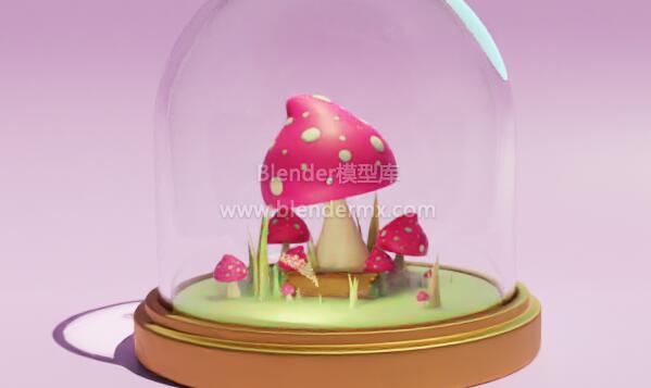 水晶球玻璃蘑菇花园
