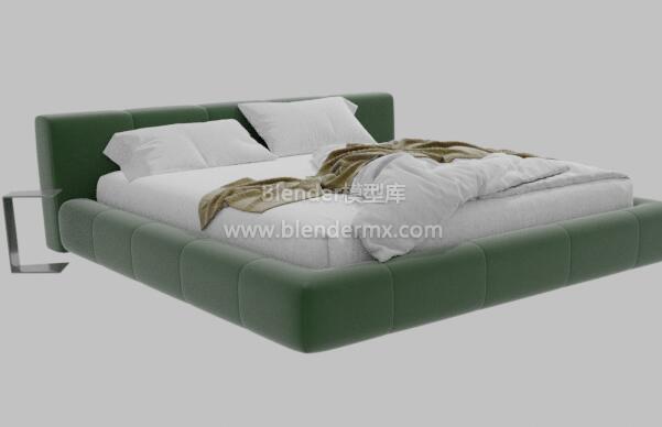 绿色Italia Pixel双人床床铺