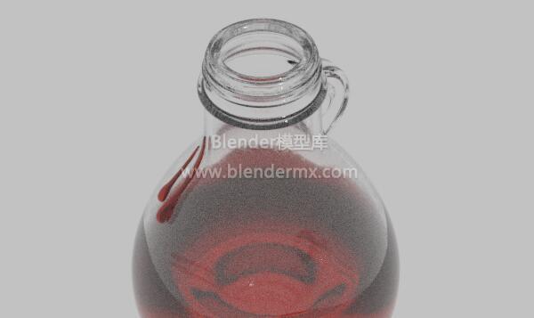 红色液体玻璃罐子瓶子