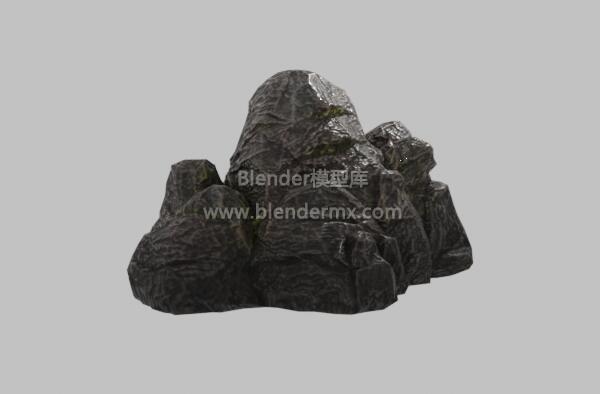 黑色纹理岩石石头